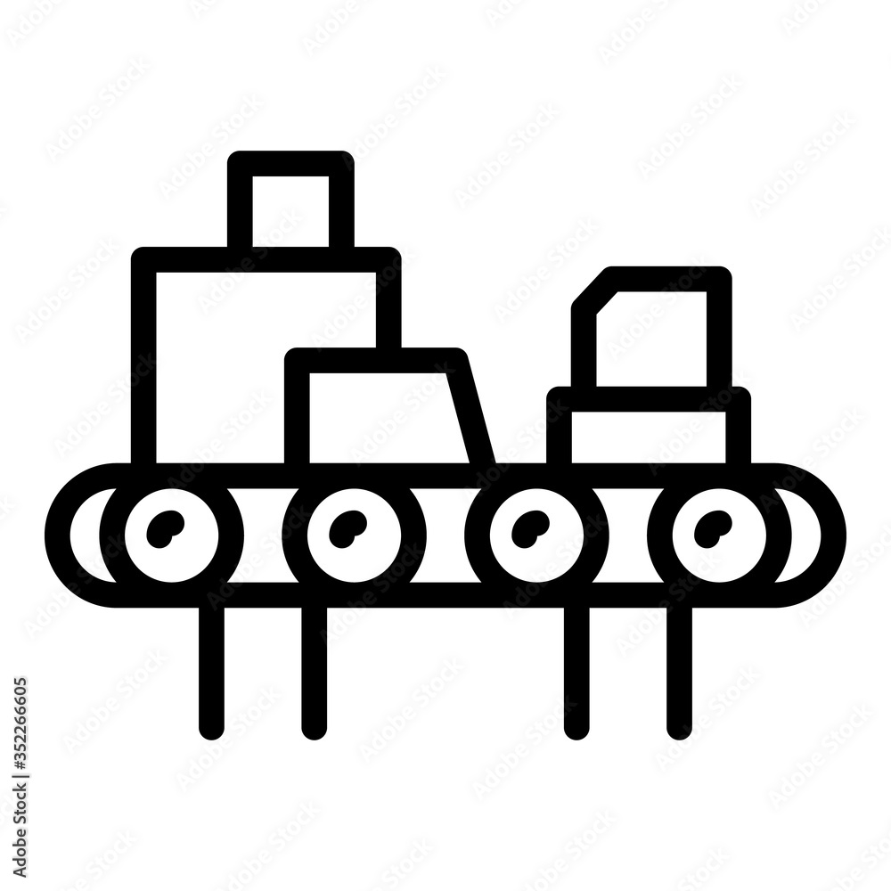 Poster garbage sorting icon. outline garbage sorting vector icon for web design isolated on white backgroun