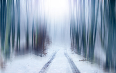 Fototapeta premium Road in motion blur