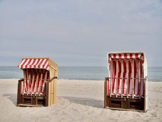 Geschlossene Strandkörbe