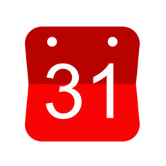 31 Event date icon, Calendar date icon