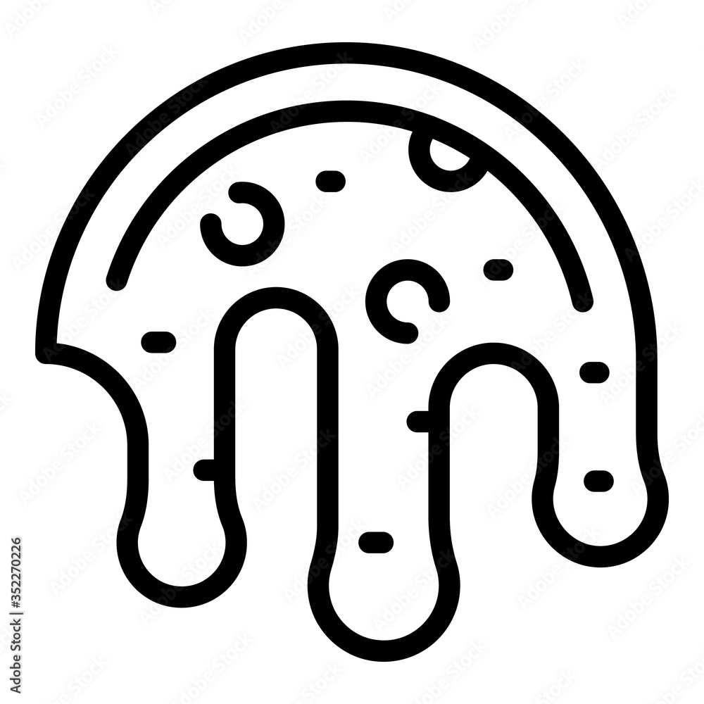 Poster pancake dough icon. outline pancake dough vector icon for web design isolated on white background