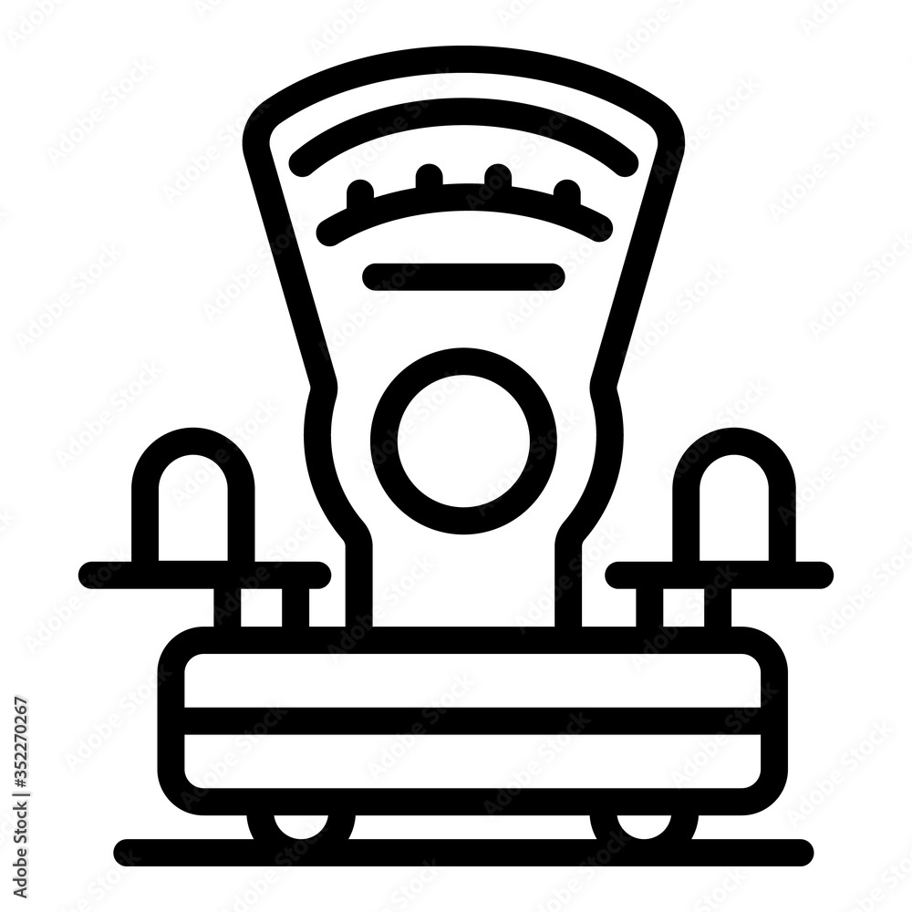 Poster old style scales icon. outline old style scales vector icon for web design isolated on white backgro