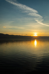lake at the sunrise