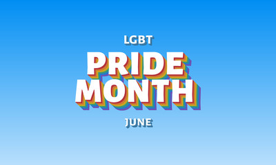 LGBT pride month . Background, poster, postcard, banner design. - 352271289