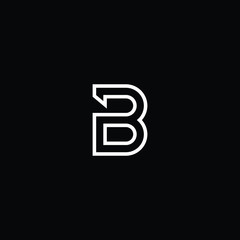  Professional Innovative Initial BD logo and DB logo. Letter B BB Minimal elegant Monogram. Premium Business Artistic Alphabet symbol and sign