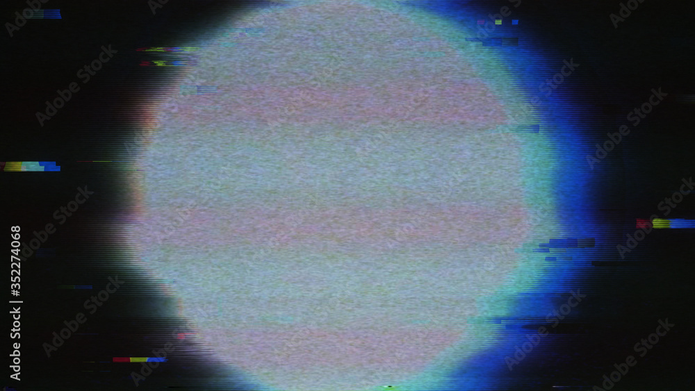Aufkleber digital noise error screen no signal abstract motion background