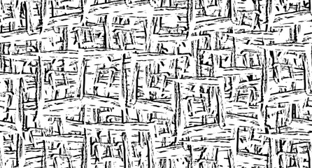 Seamless grunge texture. Monochrome repeating background. Black and white pattern of abstract elements