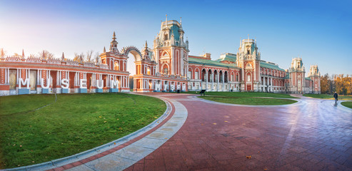 Naklejka premium Дворец Царицыно Tsaritsyno Palace in Moscow. Caption: Museum