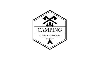 camping, ax, outdoor