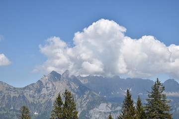 Obraz premium Flumserberg Schweiz Berglandschaft 17.5.2020