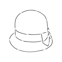 hat vector illustration sketches template. hat, vector sketch illustration