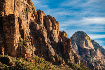 Colorful landscape from zion national park utah