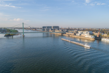 Obraz premium Aerial View Cologne Köln Rhein Panorama