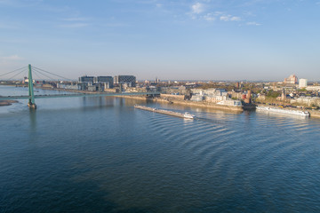 Fototapeta premium Aerial View Cologne Köln Rhein Panorama