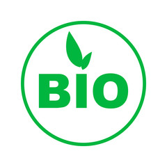 Bio icon isolated on white background. Vector illustration.