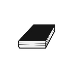 Book icon flat vector illustration. Education symbol.