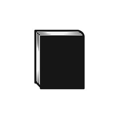 Fototapeta premium Book icon flat vector illustration. Education symbol.