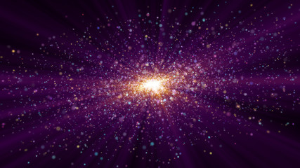 Fototapeta na wymiar galaxy in space light particle