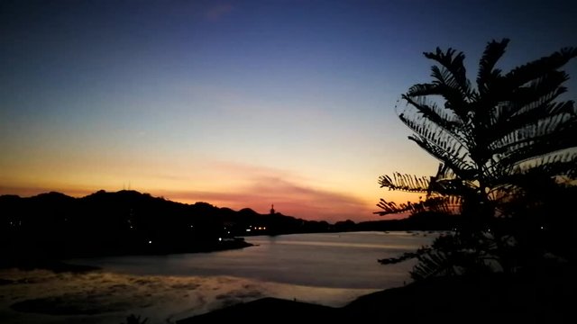 Sunrise over the sea