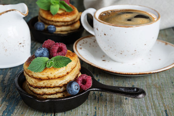 Pancakes with berries