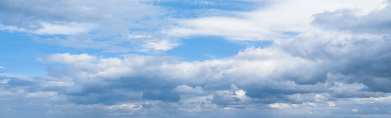 blue sky with white clouds - nature background