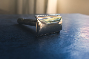 razor on a slate background