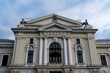 Palace of Culture Theodor Costescu, exterior view. Drobeta Turnu Severin, Romania.