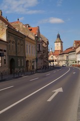  House of the councill , old city hall of Brasov and houses in the old town (Casa Sfatului), Transylvania, Romania
