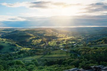Fototapeta premium Usual rural England landscape in Yorkshire