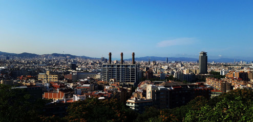 Barcelona widok na miasto