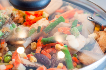A versatile and affordable instant mix of frozen beans, asparagus, mushrooms, corn, carrots and...