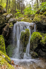 Fototapeta na wymiar Water stream, Huciaky gorge, Low Tatras mountains, Slovakia