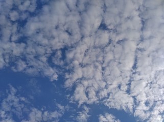 blue sky with white clouds