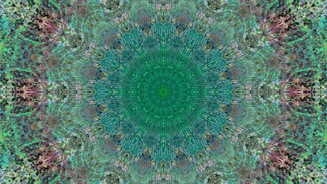 Beautiful Original Art therapy moving Mandala. Seamless loop psychotherapy. Geometric patterns to find or restore a sense of healthy mental balance. For yoga specialist, astrology, art therapist.