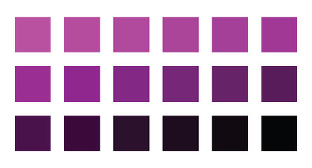 Purple color palette vector illustration