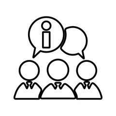 Brainstorming icon. Generating creative idea symbol. Discussing opinions illustration for perfect web and mobile design.