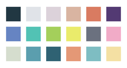 colour set palette vector illustration