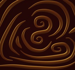 3d abstract spiral background