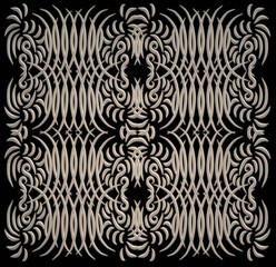 seamless 3d background with white ornament