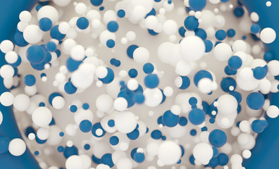 Abstract 3d background made of bubbles