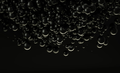 Abstract 3d background made of bubbles