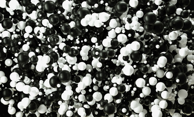 Abstract 3d background made of bubbles