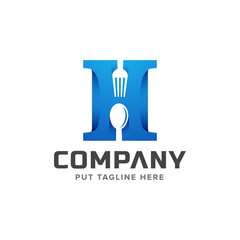 Fork Spoon Restaurant Logo for business