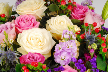 close up of flowrer bouquet