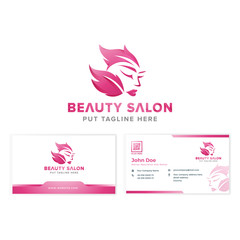 Colorful Beauty feminine logo for company