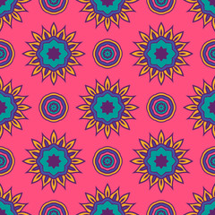 Tribal vintage abstract geometric ethnic seamless pattern ornamental.