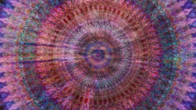 Beautiful Original Art therapy moving Mandala. Seamless loop psychotherapy. Geometric patterns to find or restore a sense of healthy mental balance. For yoga specialist, astrology, art therapist.