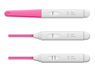 Pregnancy test device to determine a pregnant woman