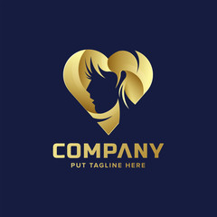 Premium Luxury Beauty feminine logo for company