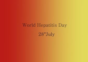 World Hepatitis Day, World Liver Day, Liver Health, Cirrhosis, Liver Cancer, Hepatosis, Hepatitis C, Virus. 
Modern style logo illustration for month awareness campaigns in July.